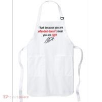 Freedom Charlie Kirk Quote Offended Does't Mean Your Right Apron thumb 0