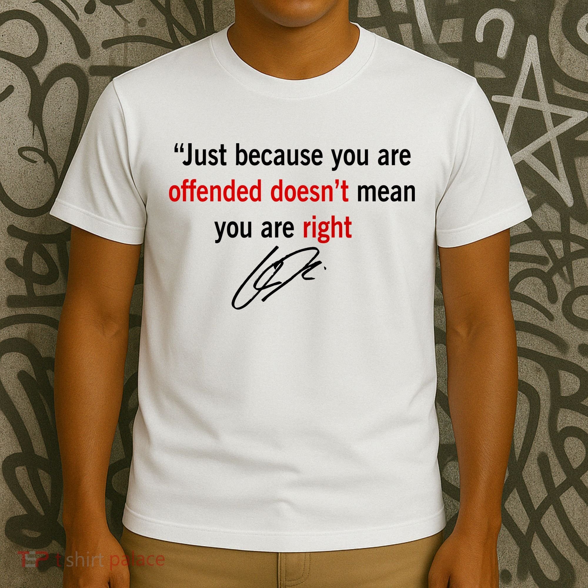 Freedom Charlie Kirk Quote Offended Does't Mean Your Right T-Shirt