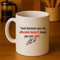Freedom Charlie Kirk Quote Offended Does't Mean Your Right Coffee Mug thumb 4