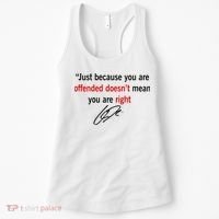 Freedom Charlie Kirk Quote Offended Does't Mean Your Right Women's Tank Top thumb 0