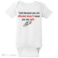 Freedom Charlie Kirk Quote Offended Does't Mean Your Right Baby Bodysuit thumb 0