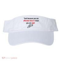 Freedom Charlie Kirk Quote Offended Does't Mean Your Right Visor thumb 0