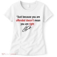 Freedom Charlie Kirk Quote Offended Does't Mean Your Right Women's T-Shirt thumb 0