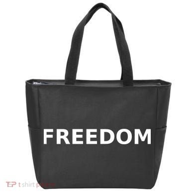 Freedom Charlie Kirk Tote Bag