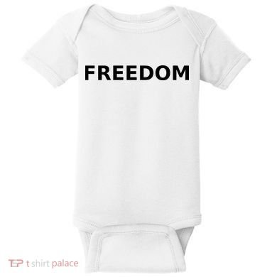 Freedom Charlie Kirk Baby Bodysuit