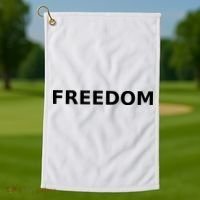 Freedom Charlie Kirk Golf Towel thumb 1