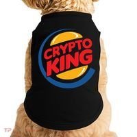 Funny Crypto King Logo Doggie Tank thumb 0