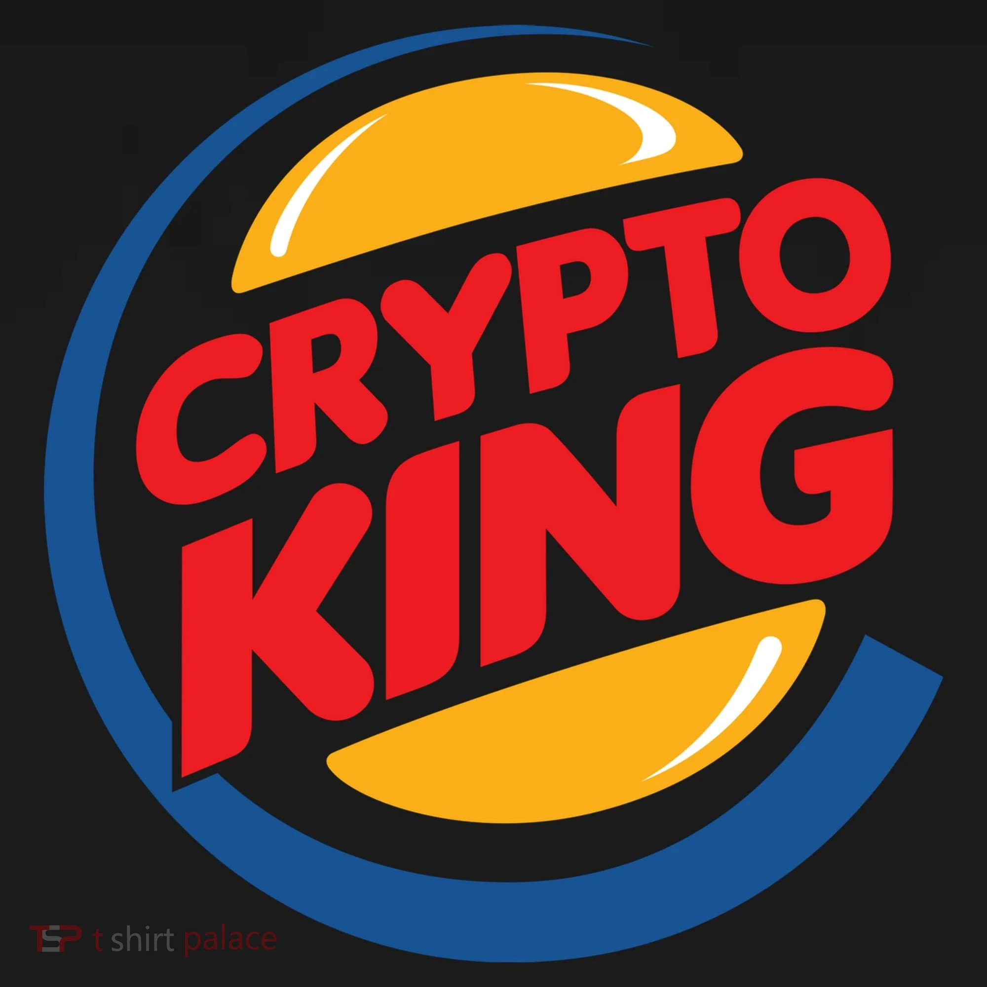 Funny Crypto King Logo Doggie Tank