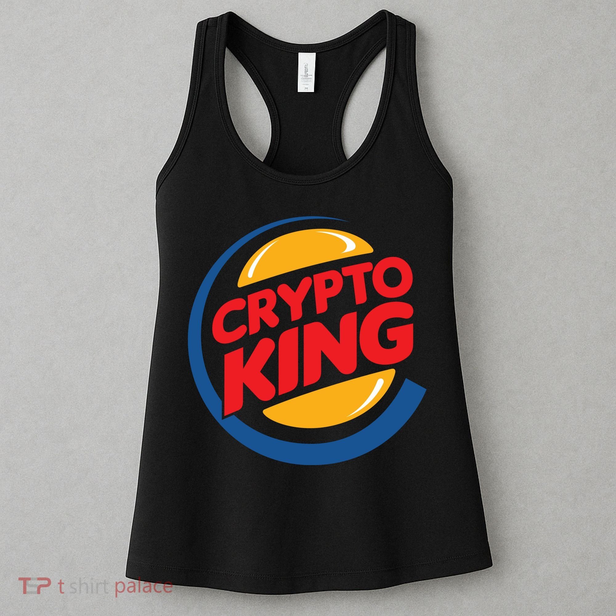 Funny Crypto King Logo Women's Tank Top