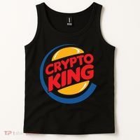 Funny Crypto King Logo Tank Top thumb 2