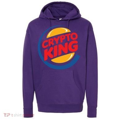 Funny Crypto King Logo Hoodie