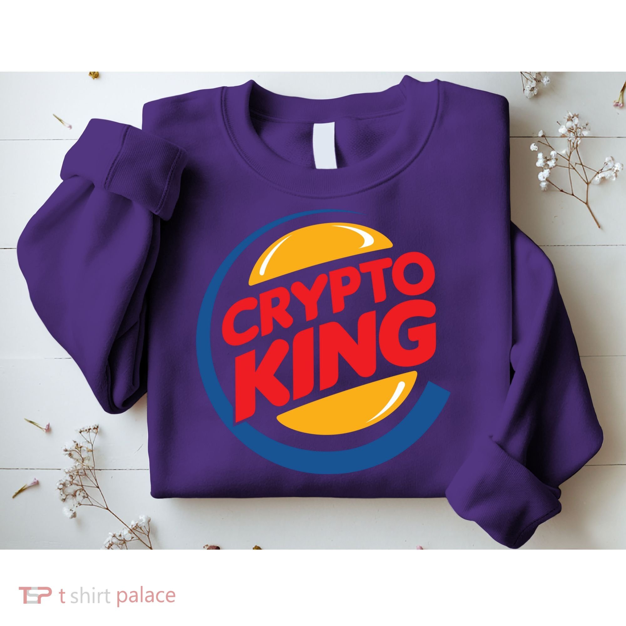 Funny Crypto King Logo Sweatshirt