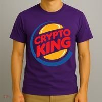 Funny Crypto King Logo T-Shirt thumb 3
