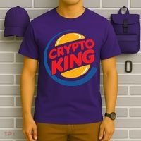 Funny Crypto King Logo T-Shirt thumb 6