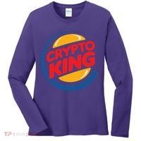 Funny Crypto King Logo Women's Long Sleeve Shirt thumb 0