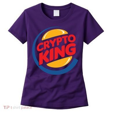 Funny Crypto King Logo Women's T-Shirt