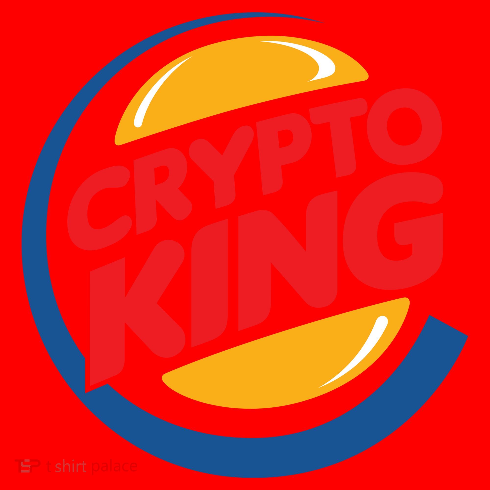 Funny Crypto King Logo Santa Hat