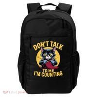 Funny Cat Knits Lover Dont Talk To Me Im Counting Knitting Backpack thumb 0