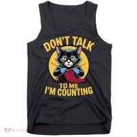 Funny Cat Knits Lover Dont Talk To Me Im Counting Knitting Tank Top thumb 0