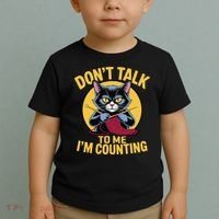 Funny Cat Knits Lover Dont Talk To Me Im Counting Knitting Toddler T-Shirt thumb 2