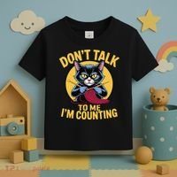 Funny Cat Knits Lover Dont Talk To Me Im Counting Knitting Toddler T-Shirt thumb 3