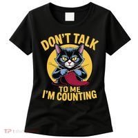 Funny Cat Knits Lover Dont Talk To Me Im Counting Knitting Women's T-Shirt thumb 0