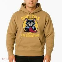 Funny Cat Knits Lover Dont Talk To Me Im Counting Knitting Hoodie thumb 2
