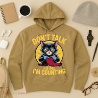 Funny Cat Knits Lover Dont Talk To Me Im Counting Knitting Hoodie thumb 3