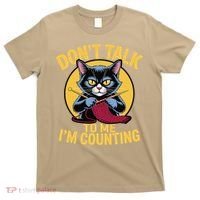 Funny Cat Knits Lover Dont Talk To Me Im Counting Knitting T-Shirt thumb 0