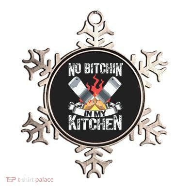 Funny Chef Knife Cook Design No Bitchin In My Kitchen Ornament