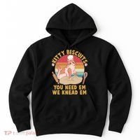 Funny Cute Kitty Biscuits You Need Em We Knead Em Hoodie thumb 0