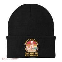 Funny Cute Kitty Biscuits You Need Em We Knead Em Beanie thumb 0