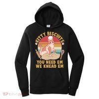 Funny Cute Kitty Biscuits You Need Em We Knead Em Women's Hoodie thumb 0