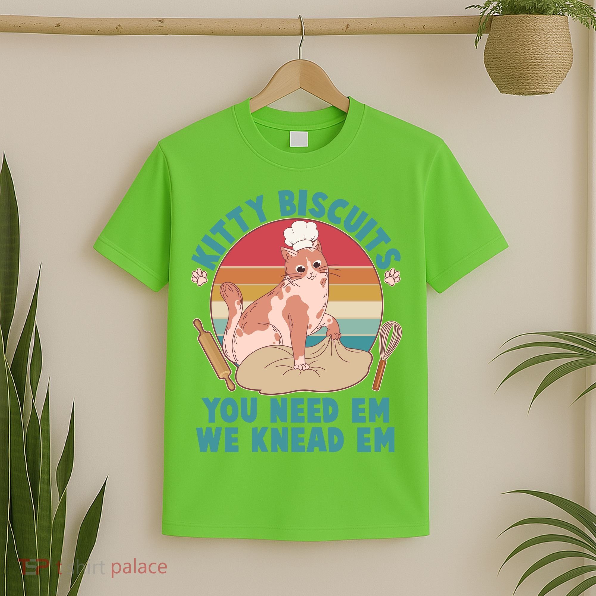 Funny Cute Kitty Biscuits You Need Em We Knead Em T-Shirt