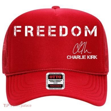 Freedom Charlie Kirk Signature Hat