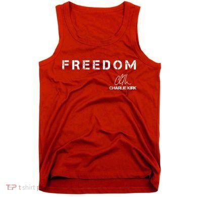 Freedom Charlie Kirk Signature Tank Top