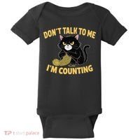 Funny Cat Knits Lover Dont Talk To Me Im Counting Knitting Baby Bodysuit thumb 0