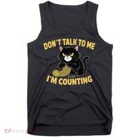 Funny Cat Knits Lover Dont Talk To Me Im Counting Knitting Tank Top thumb 0