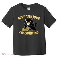 Funny Cat Knits Lover Dont Talk To Me Im Counting Knitting Toddler T-Shirt thumb 0