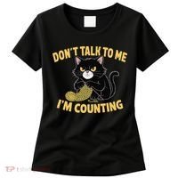 Funny Cat Knits Lover Dont Talk To Me Im Counting Knitting Women's T-Shirt thumb 0