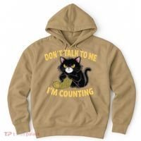 Funny Cat Knits Lover Dont Talk To Me Im Counting Knitting Hoodie thumb 0