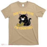Funny Cat Knits Lover Dont Talk To Me Im Counting Knitting T-Shirt thumb 0