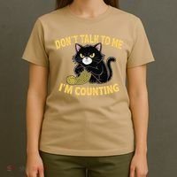 Funny Cat Knits Lover Dont Talk To Me Im Counting Knitting T-Shirt thumb 4