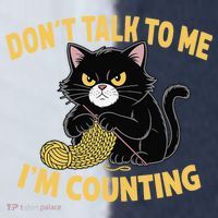 Funny Cat Knits Lover Dont Talk To Me Im Counting Knitting Sport-Tek Competitor United Soccer Jersey thumb 4