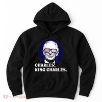 Funny Charles King Charles Of His Majesty & Union Jack Hoodie thumb 0