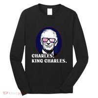 Funny Charles King Charles Of His Majesty & Union Jack Long Sleeve Shirt thumb 0