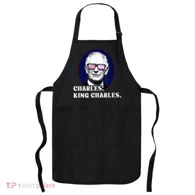 Funny Charles King Charles Of His Majesty & Union Jack Apron
