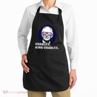Funny Charles King Charles Of His Majesty & Union Jack Apron thumb 2