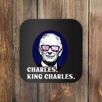 Funny Charles King Charles Of His Majesty & Union Jack Coaster thumb 0