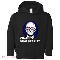 Funny Charles King Charles Of His Majesty & Union Jack Toddler Hoodie thumb 0